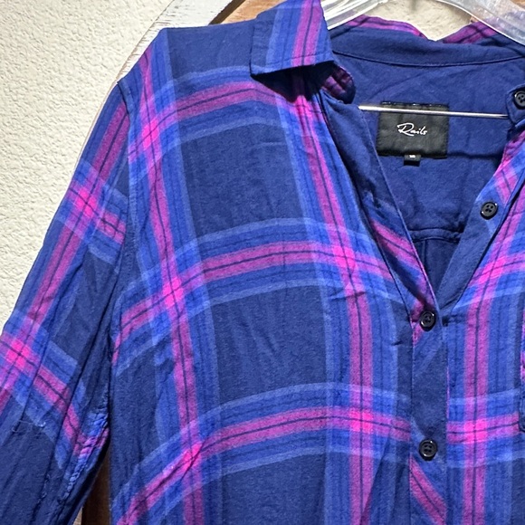 Rails Blue and Pink Plaid Button Down Shirt - Picture 5 of 11